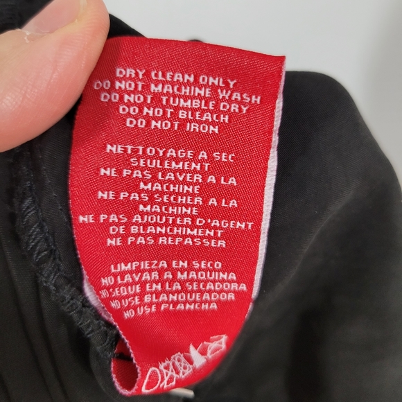 n:PHILANTHROPY black Japanese cupro pull on drawstring waist casual jogger pants - Picture 8 of 8